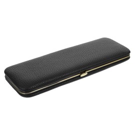 IWOWHERO Eyelash Extension Tweezers Storage Box Elegant Magnetic Makeup Organizer Durable PU Tweezers Holder with Fall Protection for Long Term Use