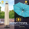 UHousDeco Solar Patio Umbrella Cover - LED Lighted Outdoor Table