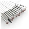 IWOWHERO 12pcs White Portable Makeup Brush Set Professional Cosmetic Tools