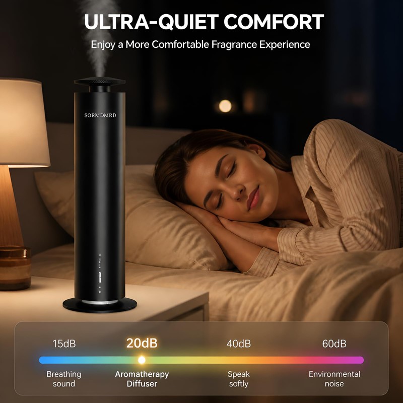 Waterless Scent Diffuser Starter Kit with 5 Scent Essential Oils,