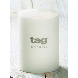 TAG Trade Associates Group Chapel 3x4 White Pillar Candle Unscented Drip-Free Long Burning Hours for Home Decor Wedding Parties 3x4 White