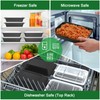50 Pack (100-Piece) 32 oz Meal Prep Containers Reusable with