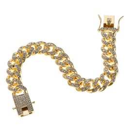 BESPORTBLE Lightweight Alloy Dog Chain Necklace Pet Chain Collar Decoration Smooth for Parties Holidays Design for Stylish Pets