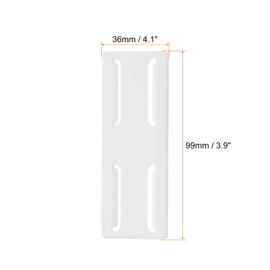 HARFINGTON 2pcs Adhesive Punch-Free Socket Holder, Power Strip Holder, Self-Adhesive Wall Mount Desk Socket Fixer for Remote Control, Router, White