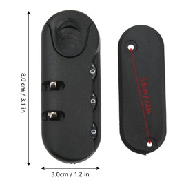 VGEBY Suitcase Password Lock, 3 Digits Suitcase Password Security Lock Zinc Alloy Lock Catch Luggage Password Lock Replacement