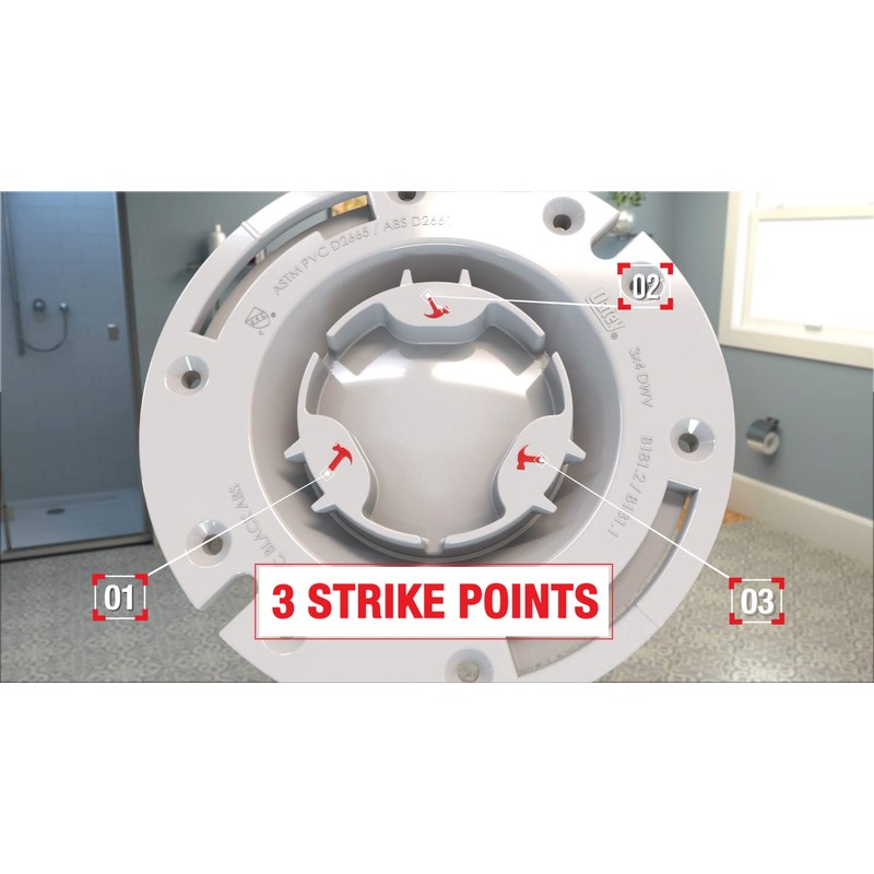 Oatey 3 in. PVC Closet Flange with Plastic Ring without