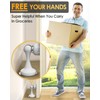 White Magnetic Stainless Steel Door Stopper – Wall & Floor