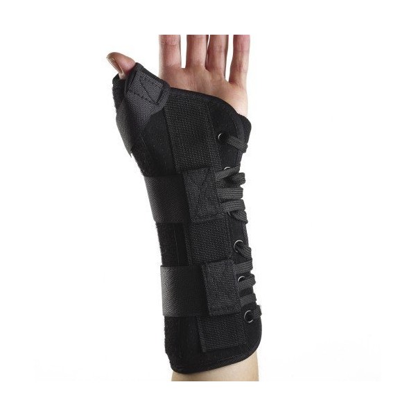 Corflex Suede Wrist LCR Splint w/Abducted Thumb 8" - Large Right