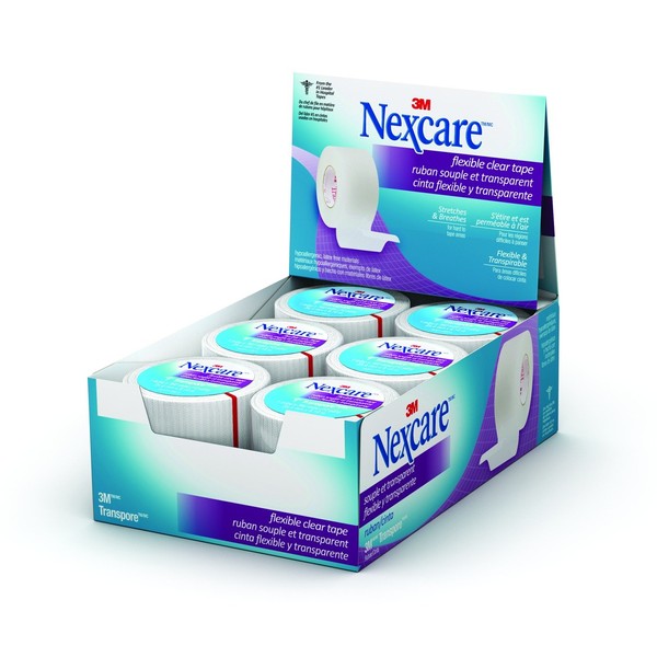 Nexcare™ Clear First Aid Tape, 1 in x 10 yds,