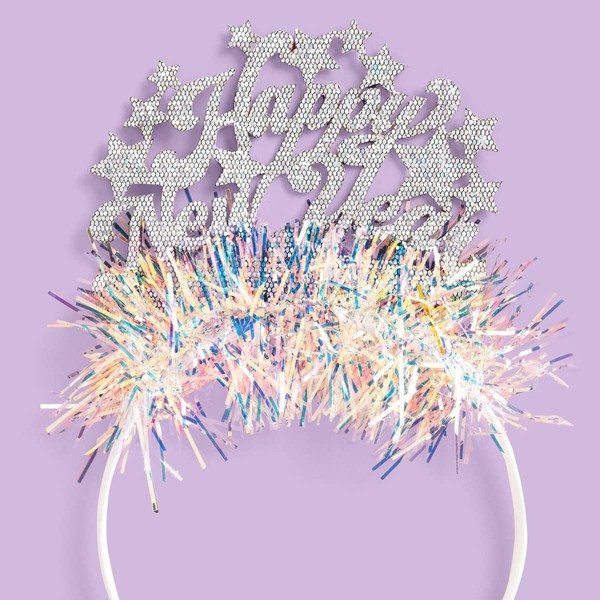 xo, Fetti - Diadema de Año Nuevo, se adapta a adultos y niños - NYE 2023, decoraciones de Año Nuevo, accesorio para el cabello NYE