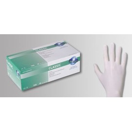 Unigloves, Classic Disposable Gloves Pre-Powdered Size L (Pack of 100)