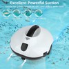 TCEUMIK Cordless Robotic Pool Cleaner 130 Mins Runtime Lightweight Automatic