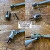 ZL1 Addons Adjustable Splitter Rods/Splitter Supports (6", Natural Billet Aluminum)