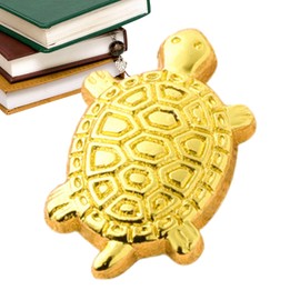 Turtle Sculptures - Golden Miniature Money Turtle Animal Sculptures,Lucky Tortoise Ornament, Modern Home Decor Desktop Decoration for Attracting Wealth