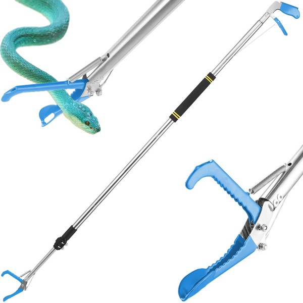 Gzlozak Snake Tongs Heavy Duty, 66" Snake Handling Tools Professional