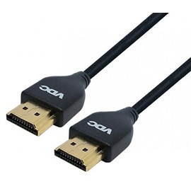 VDC High Speed 4K UHD HDMI Lead Male to Male Thin Ultra Flexible Cable 1.25m