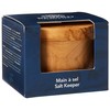 Berard Olive Wood Salt Container, Diameter 11 cm, with Gift