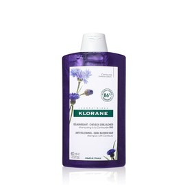 Klorane Plant-Based Purple Shampoo with Centaury, Brightens Blonde, Platinum, Silver, Gray or White Hair, Neutralizes Unwanted Yellow and Copper Tones