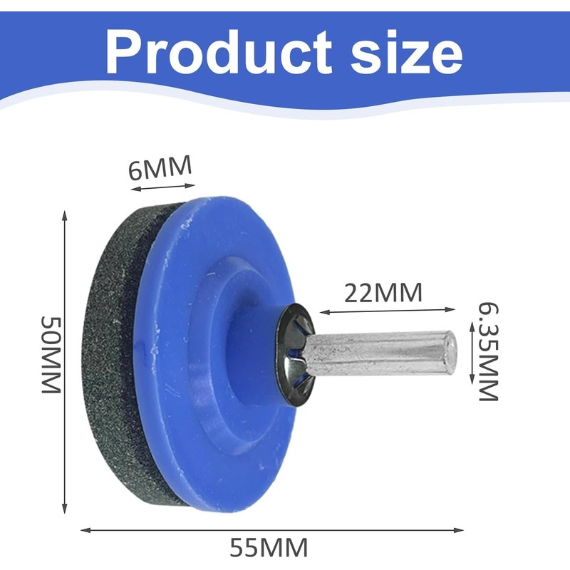 Premium Lawn Mower Blade Sharpeners - 2-Pack Blue Garden Tool