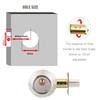 Hotiko Deadbolt Door Lock Latch Stainless Steel Security Lock for