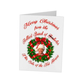 Christmas Cards Single | Snoopy with mask Adorable Greeting Card | Charlie Brown Peanuts | Cute Holiday Gifts | Serenity Home Goods (Lampoons, Box)
