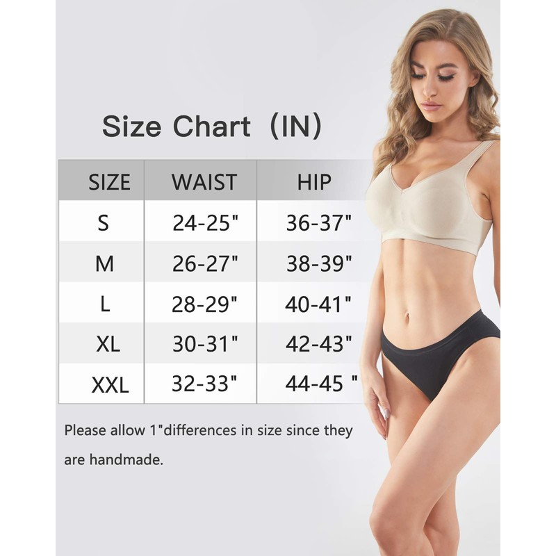 YADIFEN 5 Pack Cotton Underwear for Women Hipster Panties Low