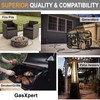 GasXpert 24FT 1/2 inch Natural Gas Hose with Quick Connect