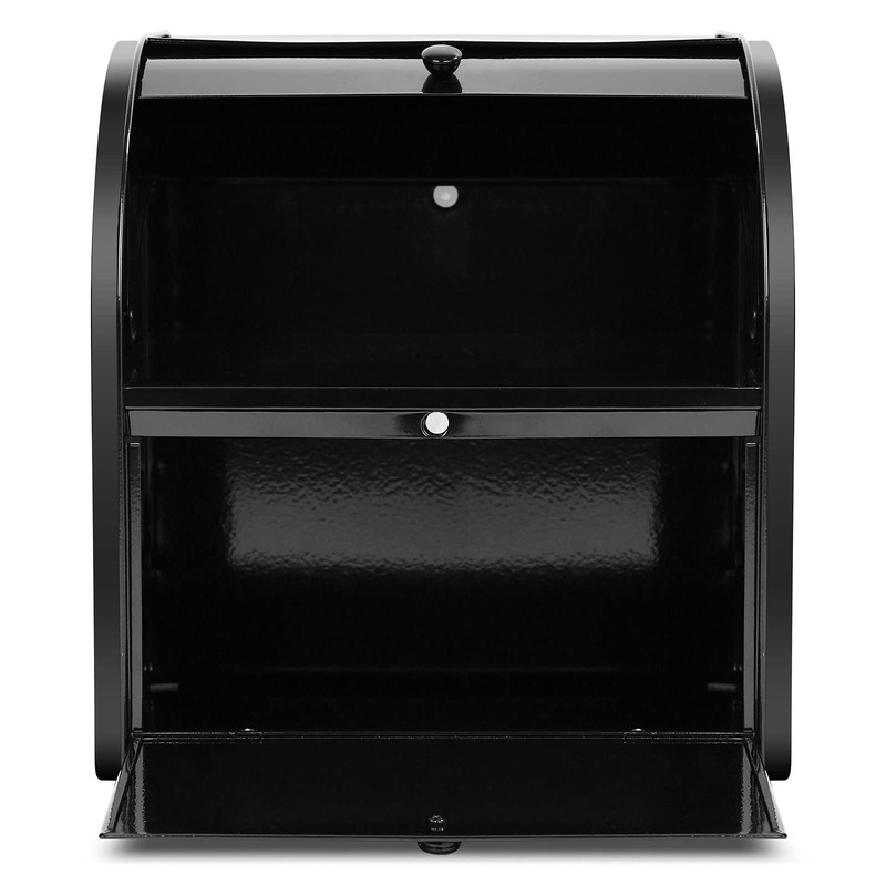 Pitmoly Stainless Steel Bread Box, 2 Layer Roll Top Bread