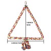 Hypeety Birds Rope Triangle Perch Adjustable Parrot Cage Stand Chewing