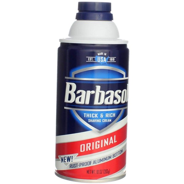Barbasol Thick and Rich Shaving Cream, Original 10 oz (Pack of 3)