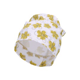 Sterntaler Unisex Children's Slouch Beanie Flowers Children's Hat, White