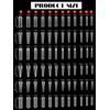 EBANKU 288PCS Clear Dual Nail Forms System Full Cover Nail