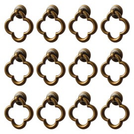 Ruiao Cupboard Knobs Cabinet Knobs Drawer knobs, Zinc Alloy Gold Knobs for Dresser, Cupboard Knobs for Kitchen, Bathroom (Style E-12)