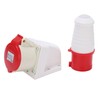 Industrial Plug Socket 380415V 32A 4Pin 3P+E IP44 Waterproof Surface