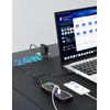 ZIUMIER Powered USB Hub, 10 Ports USB 3.0 Hub with