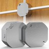6Pcs Octagon Electrical Box Cover Plates, Junction Box Cover, Electric