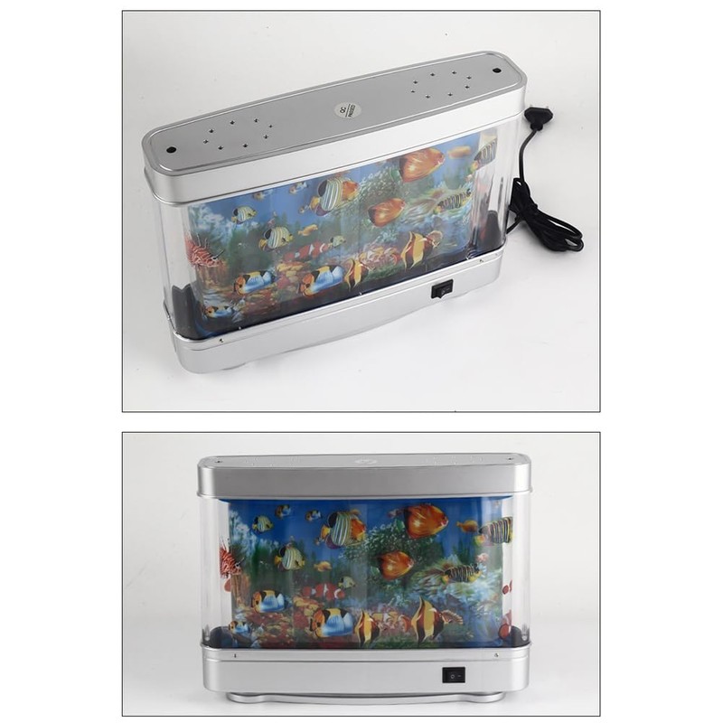 Iegefirm Aquarium Fish Light Dynamic Ocean Virtual Dolphin Landscape Tropical