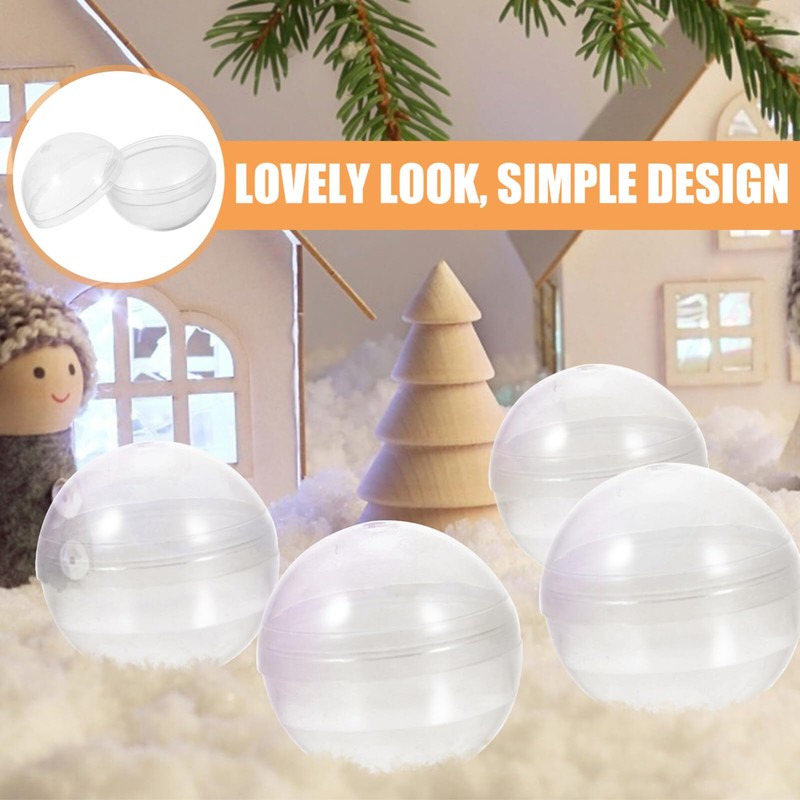 Healifty Pack of 100 Plastic Balls for Filling Fillable Acrylic