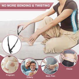 Nail Clippers for Men - Long Handled Toenail Clippers for Seniors Thick Toenails, Heavy Duty Large Nail Clippers for Thick Nails with Wide Opening, Sharp Nail Cutter Gifts for Men Women Adults, Black