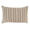SARO LIFESTYLE Stitched Stripe Throw Pillow with Down Filling