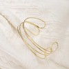 BOMAIL 2Pcs Gold Arm Cuff Bracelets Set for Women Open