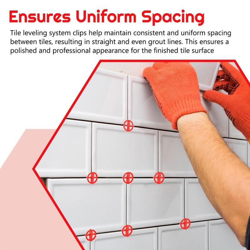 Nuanchu 500 Pcs 1/16"(2mm) Tile Spacers Removable Cross Ceramic Spacers