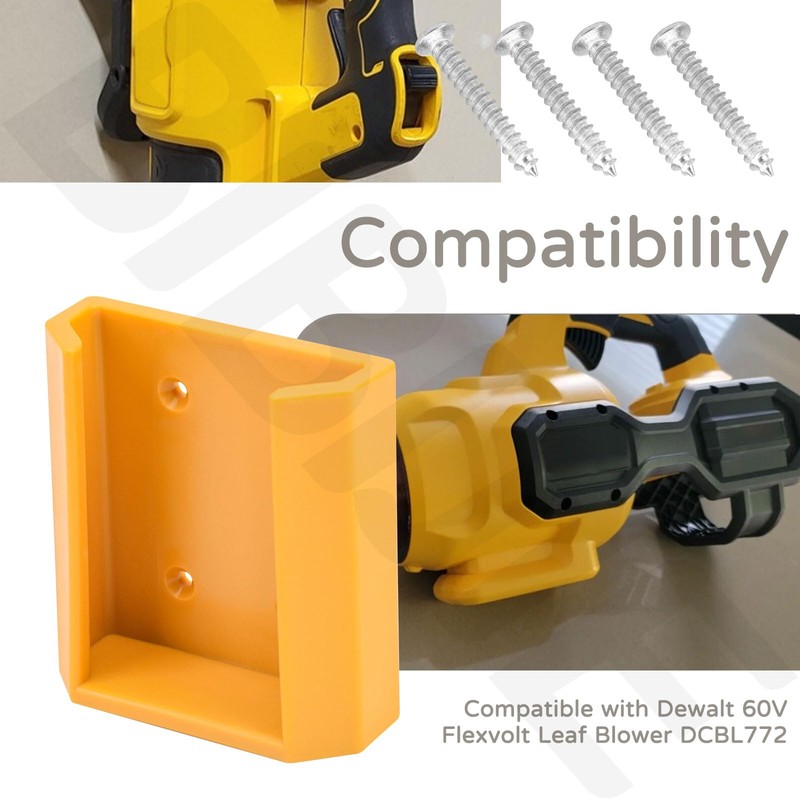 BIBIJIE Wall or Stud Hanger for Dewalt 60V Flexvolt Leaf