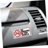 CLISPEED 6 Pcs No Smoking Sticker No Smoking Decal for