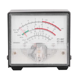 SWR Meter Power Detector with Pointer Stand Wave Ratio Meter for Yaesu FT857 FT897