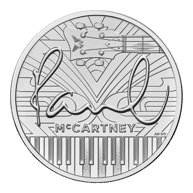 CrawleyCoins 2024 Paul McCartney UK £5 Brilliant Uncirculated Coin in