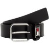 Tommy Jeans Men Belt Scanton 3.5 Leather, Black (Black), 100
