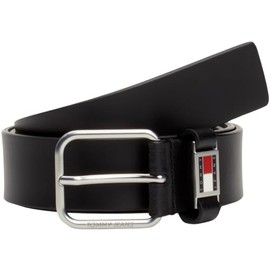 Tommy Jeans Men Belt Scanton 3.5 Leather, Black (Black), 100 cm