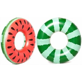 (24 HOURS) Large Float, Extra Large Size, Watermelon, Couple, Exquisite, Red, Large, Big Size, 47.2 inches (120 cm), Summer, Sea Bathing, Sea, River, Pool, Beach, Instagenic, SNS Shine, G126