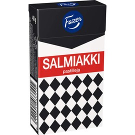 Fazer salty liquorice SALMIAKKI 40g x 1 box Finland production